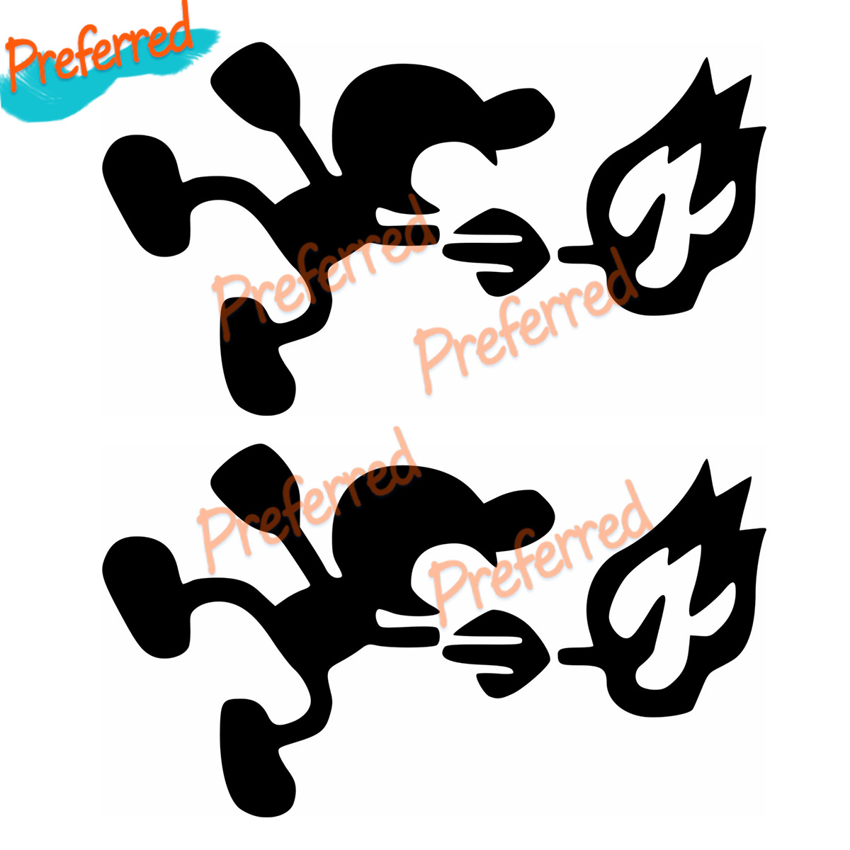 Arcade X - 2 × ملصق PEGATINA STICKER Mr.