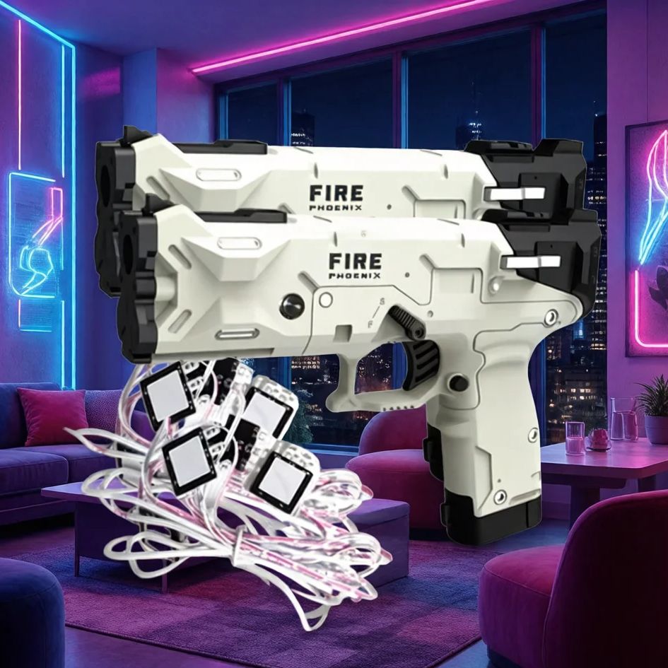 Gun Shooting Arcade - مسدس ضوئي كهرومغناطيسي لاسلكي GUN4IR ثنائي