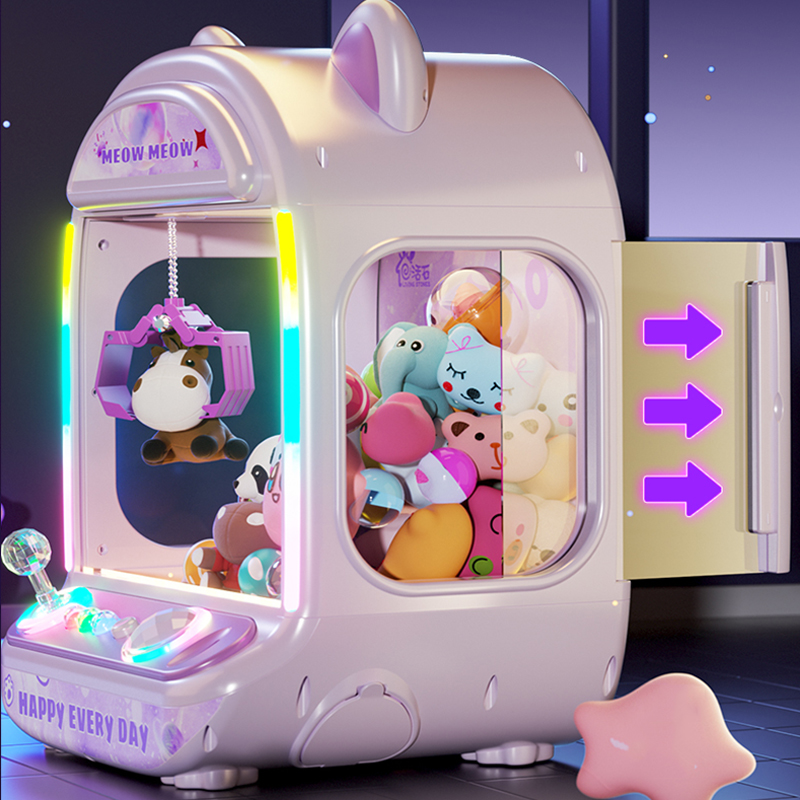 Claw Crane Machine - DIY الأرجواني التلقائي آلة الدمية الاطفال