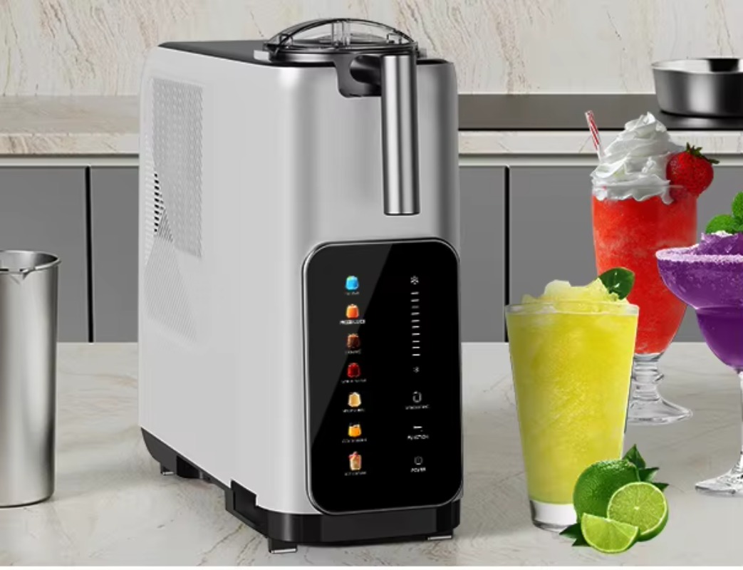 جهاز صنع العصائر والآيس كريم ا - مراجعة Slushie Machine Vending وسعره