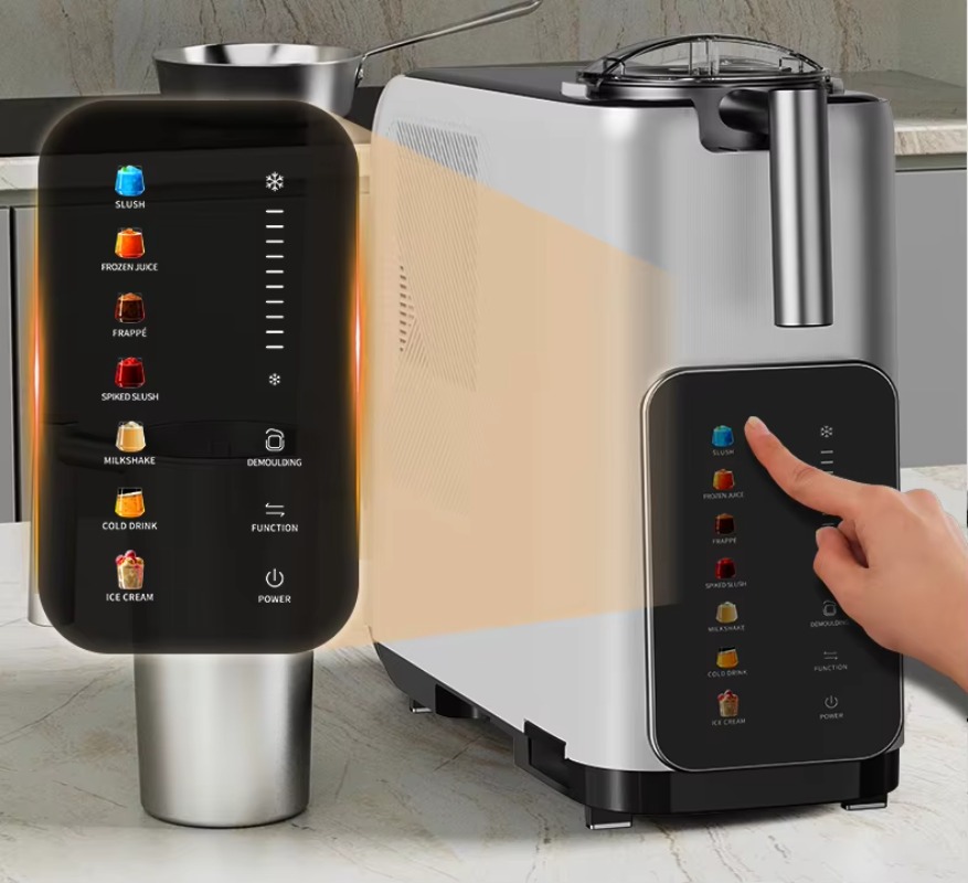 جهاز صنع العصائر والآيس كريم ا - مراجعة Slushie Machine Vending وسعره