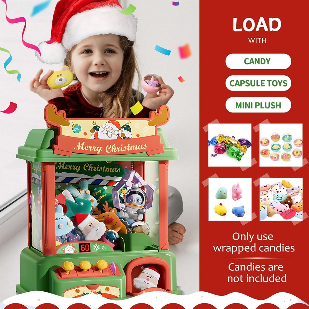 آلة مخلب عيد الميلاد للأطفال ، - مراجعة Arcade Vending & Laundry وسعره
