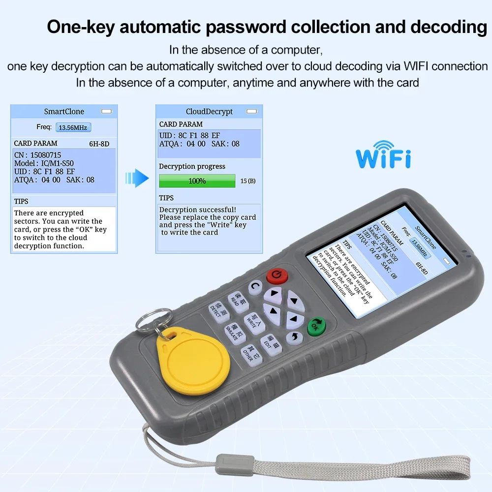 جهاز نسخ ونسخ واي فاي RFID، قا - مراجعة Nfc Card Reader Vending وسعره