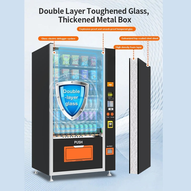 آلة بيع ذاتي للمشروبات والوجبا - مراجعة Commercial Vending Machine وسعره