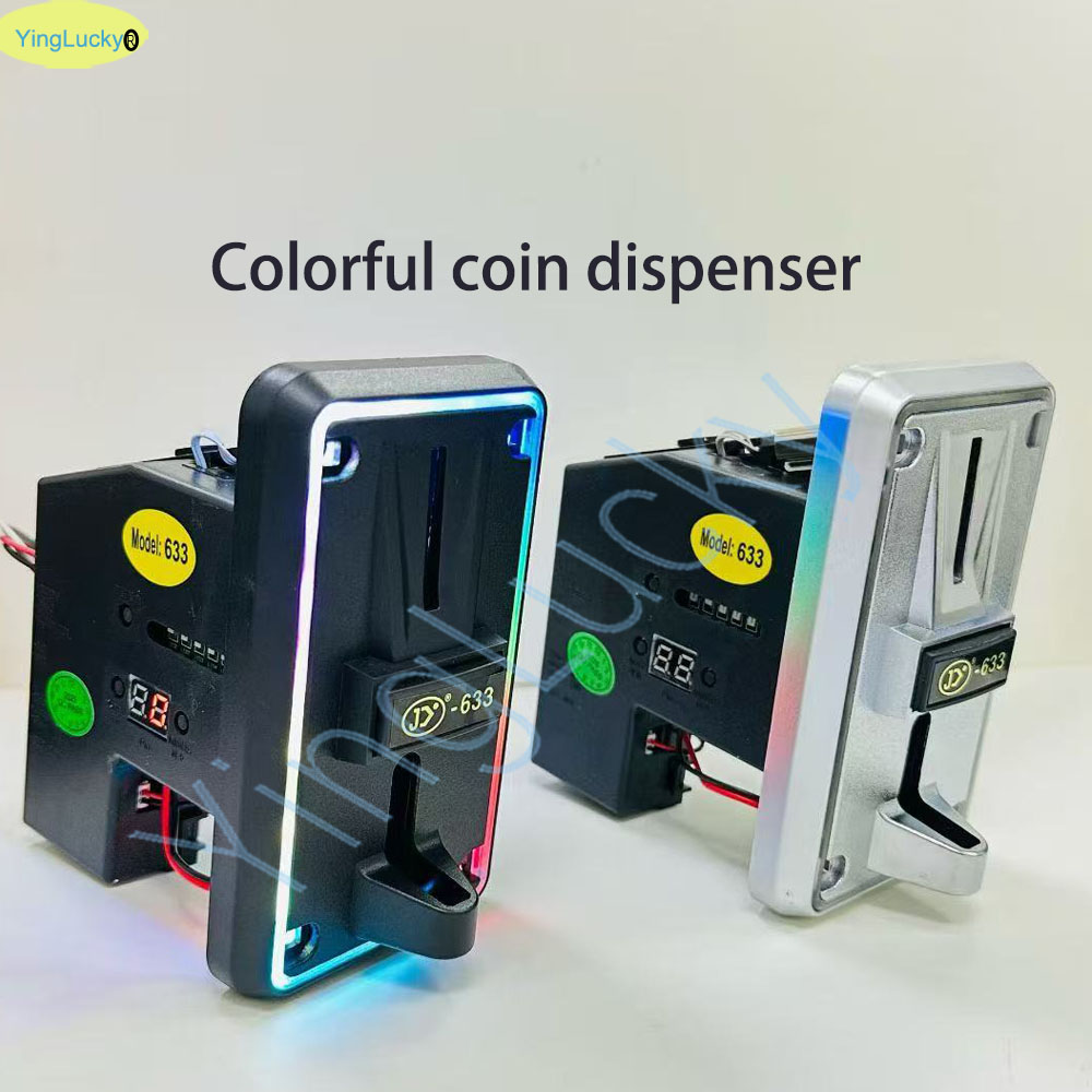 الملونة LED متعددة عملة متقبل  - مراجعة Coin Pusher Machine وسعره