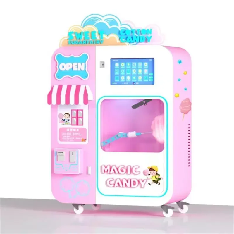 ماكينة حلوى القطن المخصصة للأط - مراجعة Commercial Vending Machine وسعره