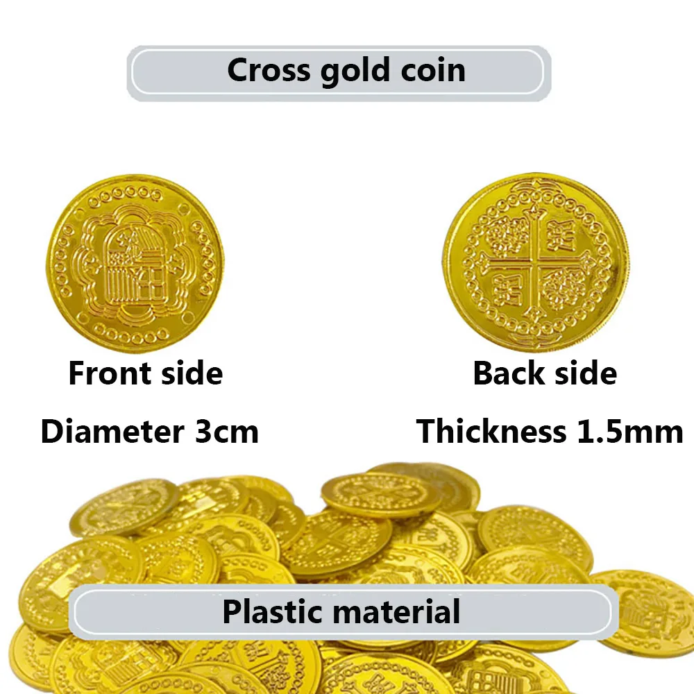 عملة قرصان بلاستيكية ذهبية وفض - مراجعة Arcade Game Coin وسعره