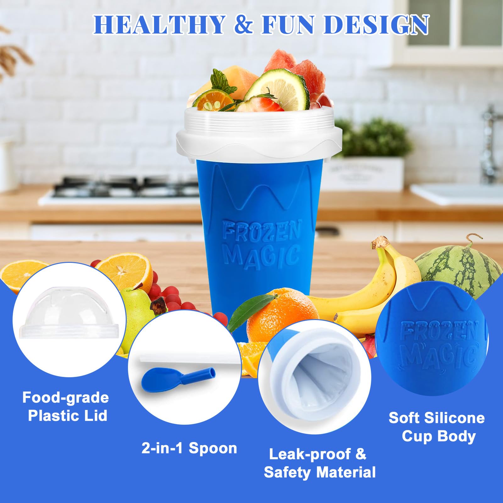 كوب Slushie DIY ماجيك Slushy ص - مراجعة Slushie Machine Vending وسعره