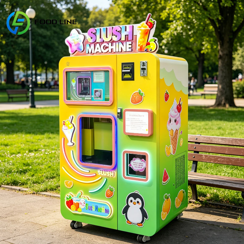 ماكينة بيع السلاش الأوتوماتيكي - مراجعة Slushie Machine Vending وسعره