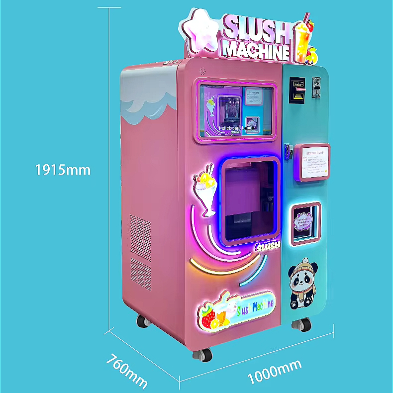 ماكينة بيع السلاش الأوتوماتيكي - مراجعة Slushie Machine Vending وسعره