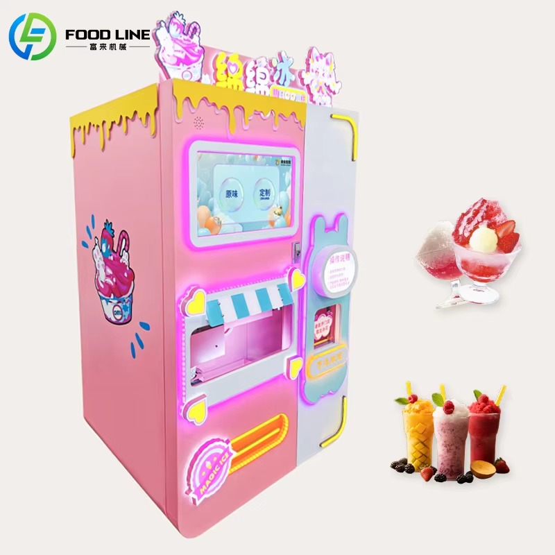 آلة بيع العصائر الأوتوماتيكية، - مراجعة Slushie Machine Vending وسعره